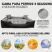 Cama / Sofá para cães, Lavável, ideal para Cães Grandes - 115 cm x 95 cm - PetDoctors - Loja Online