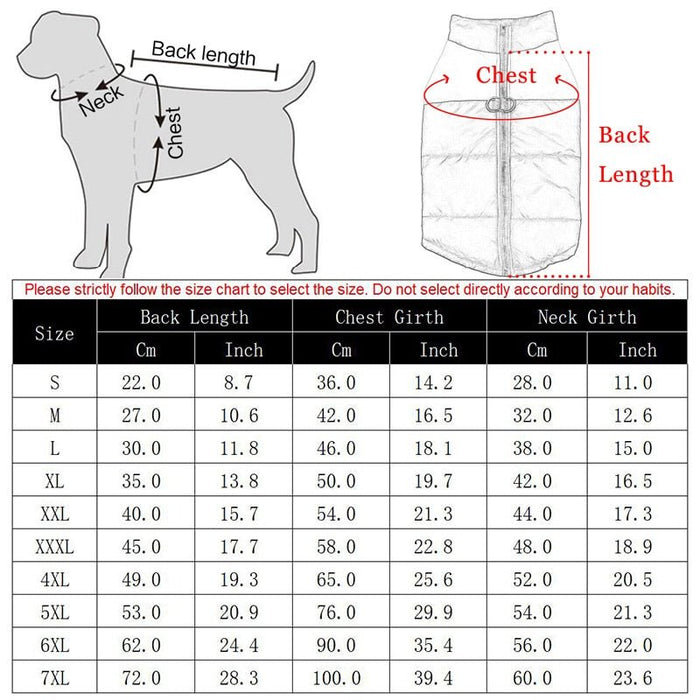Casaco / Blusão Quente e Impermeável para Cães - PetDoctors - Loja Online
