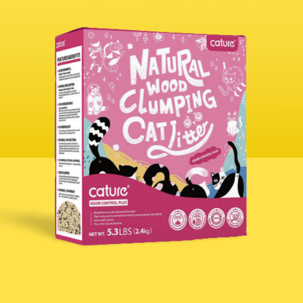 Cature Cat Litter - Natural Wood Clumping - Para WC / Liteira de Gatos - PetDoctors - Loja Online