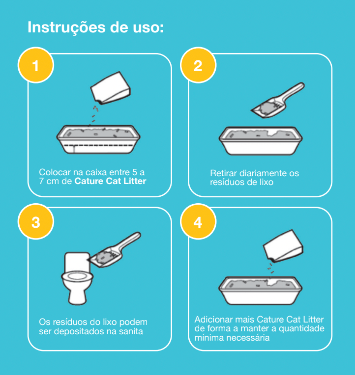 Cature Cat Litter - Natural Wood Clumping - Para WC / Liteira de Gatos - PetDoctors - Loja Online