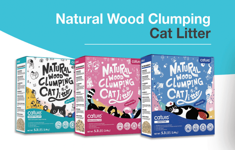 Cature Cat Litter - Natural Wood Clumping - Para WC / Liteira de Gatos - PetDoctors - Loja Online