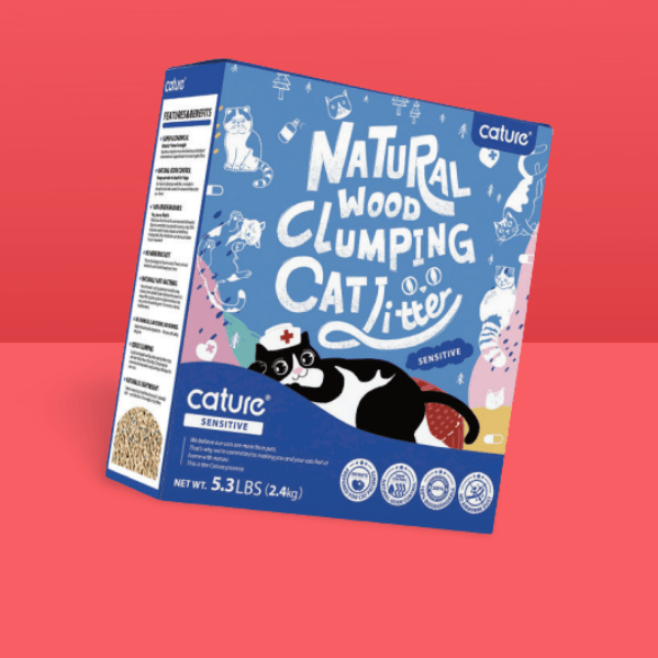 Cature Cat Litter - Natural Wood Clumping - Para WC / Liteira de Gatos - PetDoctors - Loja Online