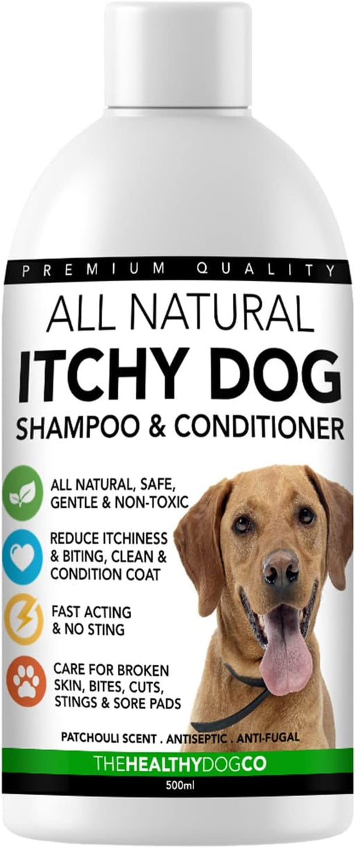 Champo e Condicionador anti-comichões para cães | alívio das comichões e cuidados com a pele | trata a comichão, a pele rachada e as feridas - PetDoctors - Loja Online