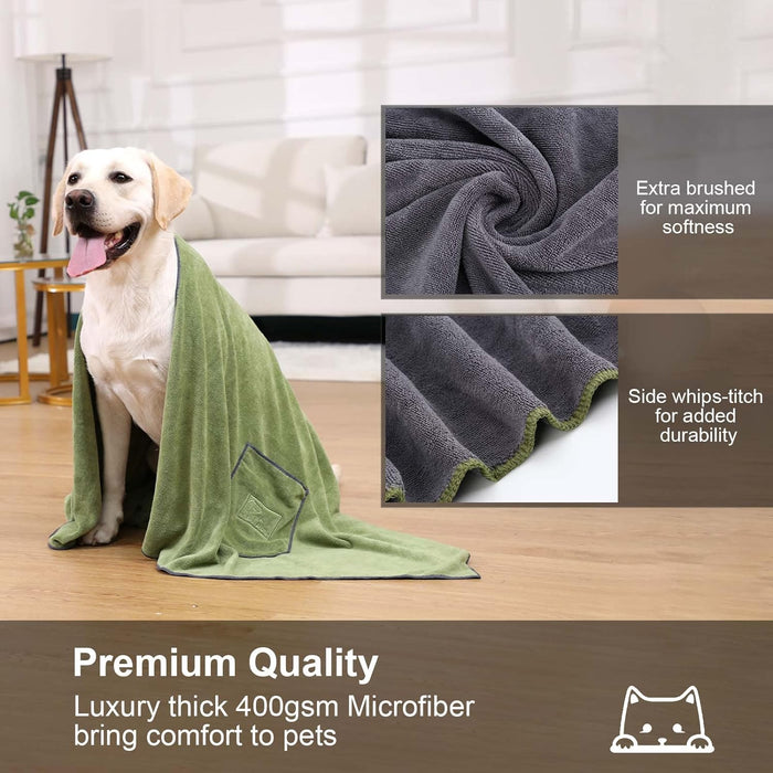 Conjunto de 2 toalhas para cães (3 tamanhos disponíveis) - PetDoctors - Loja Online