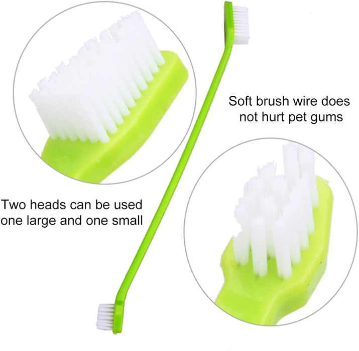 Escova de dentes para cães, 4 escovas de dentes - 2 de 3 cabeças e 2 normais - PetDoctors - Loja Online