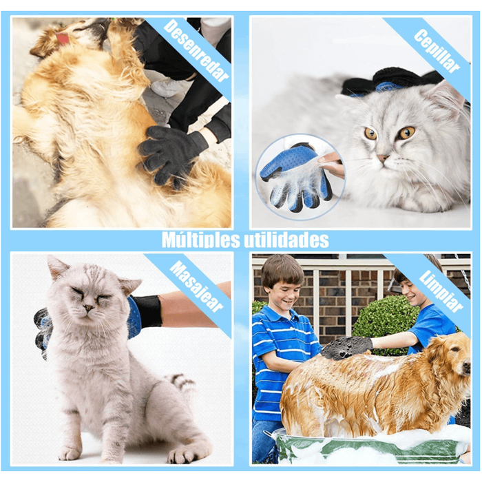 Escova Luva em Latex para Cães ou Gatos - PetDoctors - Loja Online