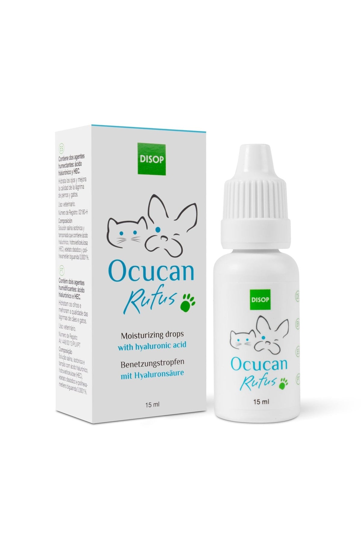 Eye drops for dogs and cats OCUCAN RUFUS GOTAS 15 ml PetDoctors
