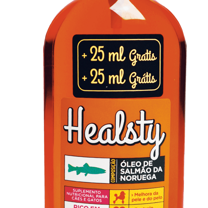 HEALSTY Pure Salmon Oil 225 ML (para cães ou gatos) - PetDoctors - Loja Online