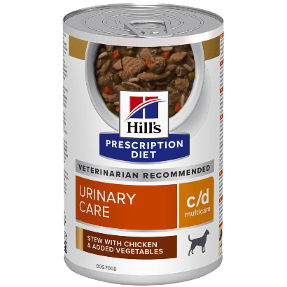 hills nassfutter Hills Prescription Diet Canine c/d Multicare Eintopf mit Huhn & Gemüse |  Nassfutter (Dose) | 354 g - PetDoctors - Online-Shop — PetDoctors