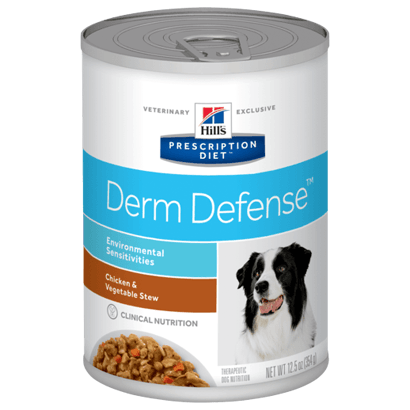 Hills Prescription Diet Derm Defense Canine with Chicken & Vegetables | Wet (Lata) | 354 g - PetDoctors - Loja Online