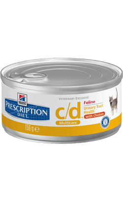 Hills Prescription Diet Feline c/d Multicare Chicken | Wet (Lata) | 24 x 156 g - PetDoctors - Loja Online