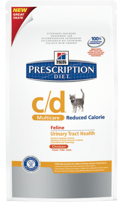 Hills Prescription Diet Feline c/d Multicare Reduced Calorie Chicken - PetDoctors - Loja Online
