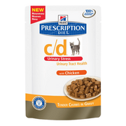 Hills Prescription Diet Feline c/d Urinary Stress with Chicken | Wet (Saqueta) | 12 Saquetas x 85 g - PetDoctors - Loja Online