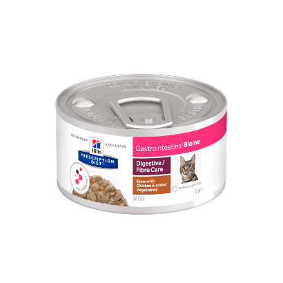 Hills Prescription Diet Feline GI Biome Stew with Chicken & Vegetables | Wet (Lata) | 12 latas de 82 gramas - PetDoctors - Loja Online