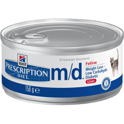 Hills Prescription Diet Feline m/d | Wet (Lata) | 12 x 156 g | 12 latinhas de 156 gr - PetDoctors - Loja Online