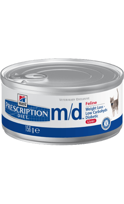Hills Prescription Diet Feline m/d | Wet (Lata) | 12 x 156 g | 12 latinhas de 156 gr - PetDoctors - Loja Online