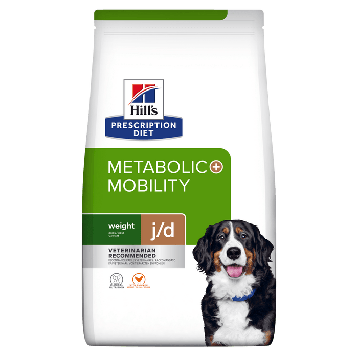 Hills Prescription Diet Metabolic + Mobility Canine with Chicken j/d | 12 kg - PetDoctors - Loja Online