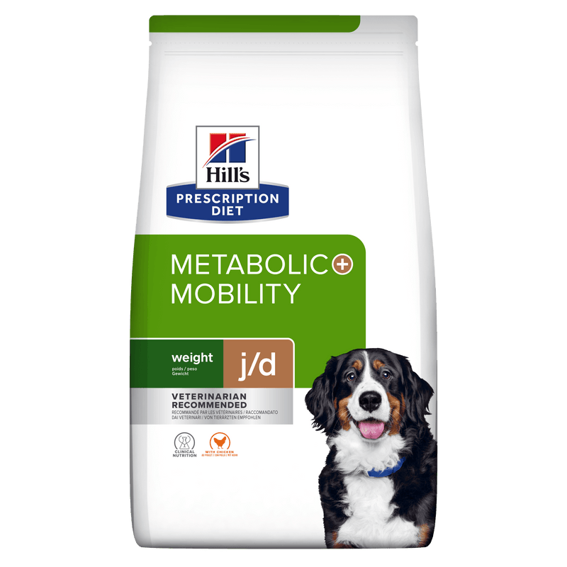 Hills Prescription Diet Metabolic + Mobility Canine with Chicken j/d | 4 kg - PetDoctors - Loja Online
