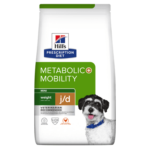Hills Prescription Diet Metabolic + Mobility Mini Canine with Chicken j/d | 3 kg - PetDoctors - Loja Online