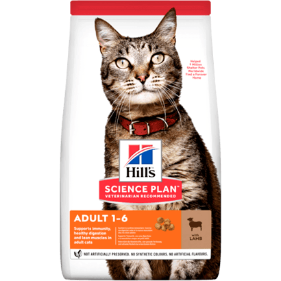 Hills Science Plan Adult Cat with Lamb - PetDoctors - Loja Online