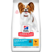 Hills Science Plan Calm & Happy Small & Mini Adult Dog with Chicken | 1,5 kg - PetDoctors - Loja Online
