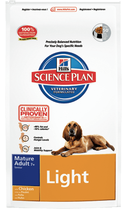 Hills Science Plan Canine Mature Adult 7+ Light Medium with Chicken | 12 kg - PetDoctors - Loja Online