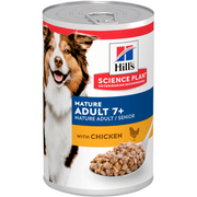 Hills Science Plan Mature Adult 7+ Dog with Chicken | Wet (Lata) | 12 latinhas x 370 gr - PetDoctors - Loja Online