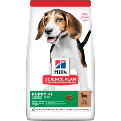 Hills Science Plan Medium Puppy with Lamb & Rice - PetDoctors - Loja Online