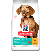 Hills Science Plan Perfect Weight Small & Mini Adult Dog with Chicken | 1,5 kg - PetDoctors - Loja Online