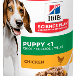 Hills Science Plan Puppy with Chicken | Wet (Lata) | 12 latinhas x 370 gr cada - PetDoctors - Loja Online