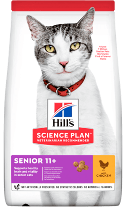 Hills Science Plan Senior 11+ Cat with Chicken | 1,5 kg - PetDoctors - Loja Online