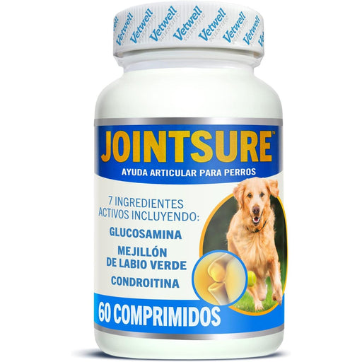 JOINTSURE Condroprotetor cães I com grande concentração de mexilhão lábios verdes, glucosamina e condroitina natural I suplemento anti-inflamatório para articulações I 60 I 120 I 300 comprimidos - PetDoctors - Loja Online