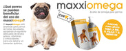 maxxiomega Suplemento em óleo para cães, com bomba de dosagem para fácil administração, ómega 3, 6, 9 e vitaminas A, D, E e biotina | para pele saudável e pêlo brilhante (296 ml) - PetDoctors - Loja Online