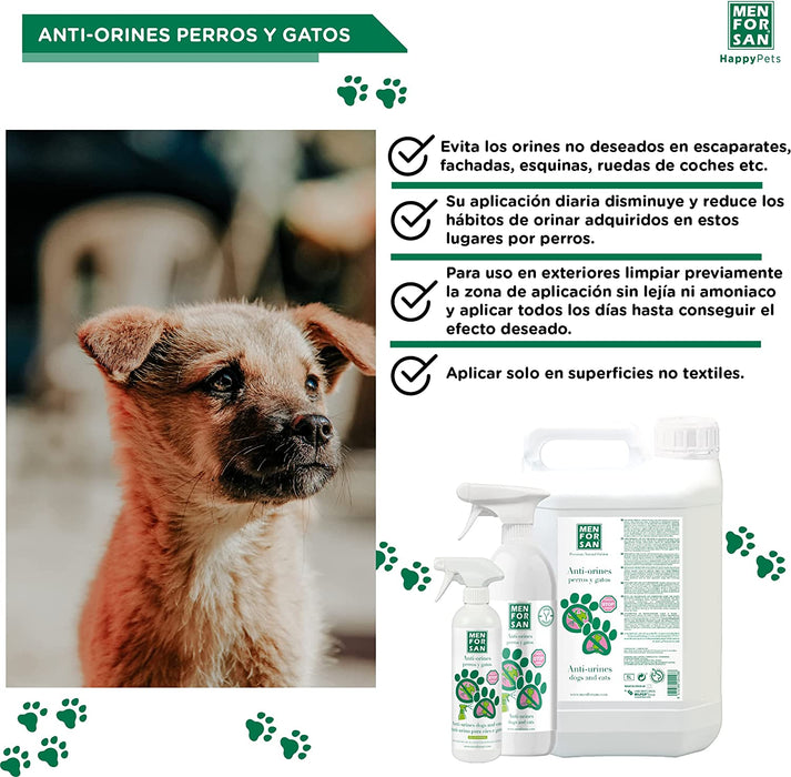 MENFORSAN Anti-urina cães e gatos 750 ml, produto educador repelente anti-urina - PetDoctors - Loja Online