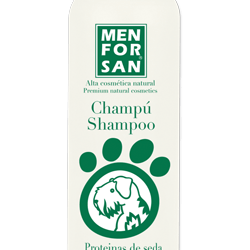 Menforsan Champô Natural com Proteínas de Seda e Óleo de Àrgan para Cães | 300 ml - PetDoctors - Loja Online