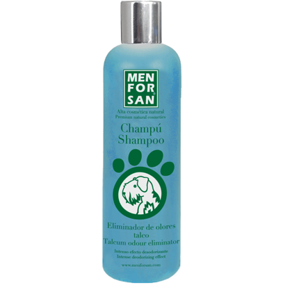 Menforsan Champô Natural Eliminador de Odores com Talco | 300 ml - PetDoctors - Loja Online