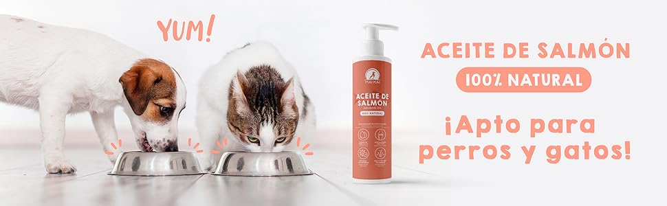 Aceite De Salmón Para Perros Y Gatos Maikai Pets. 100% Natural. 1l
