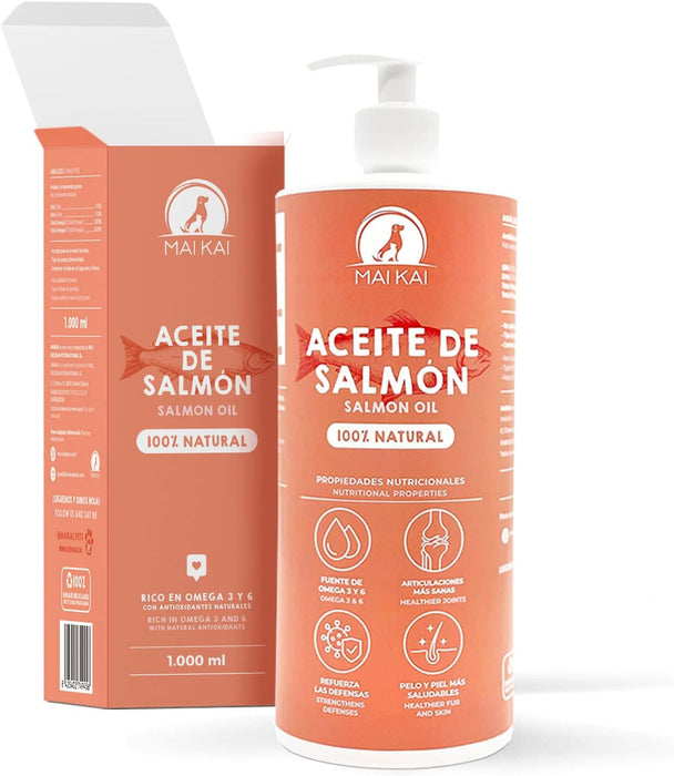 Óleo de salmão para cães e gatos - anti-inflamatório, ômega 3 e 6, pele saudável e pelo brilhante, vitaminas e cálcio, 100% natural - PetDoctors - Loja Online