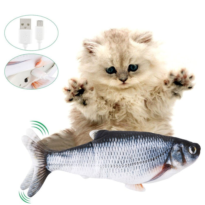PEIXE Brinquedo Interativo para Cães ou Gatos (Carregamento USB) - PetDoctors - Loja Online