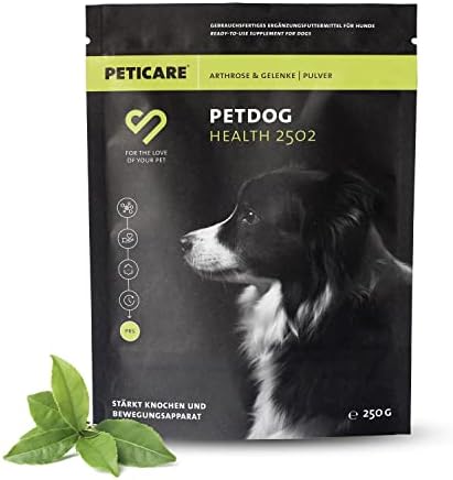 Peticare Pó para as articulações e artrose de cães | com MSM, colagénio | fortalece os ossos | alimento complementar natural - PetDoctors - Loja Online