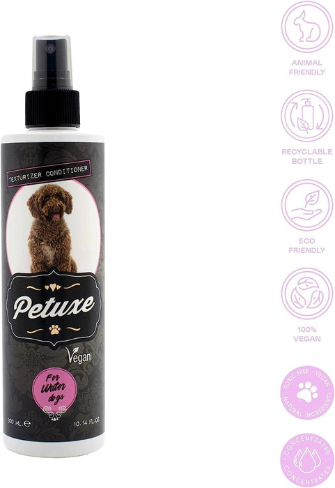 Petuxe Condicionador Vegan para cães de água - Brilho, textura e fixação de caracóis (300 ml) - PetDoctors - Loja Online