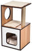 Poste/torre "árvore" de madeira com um ou dois postes arranhadores e toca para gatos, 61x38,1x73,7 cm - PetDoctors - Loja Online