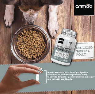 Probióticos, prebióticos e enzimas digestivas para cães 120 comprimidos sabor a frango, - ajuda a digestão e o sistema imunitário - PetDoctors - Loja Online