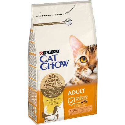 PURINA Cat Chow Adult Chicken | 1,5 kg | 3 kg | 15 kg - PetDoctors - Loja Online