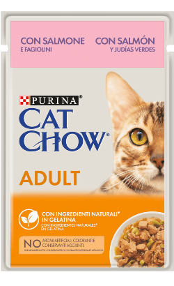 PURINA Cat Chow Adult Salmon | Wet (Saqueta) | 26 Saquetas de 85 gramas - PetDoctors - Loja Online