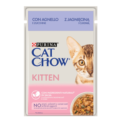 PURINA Cat Chow Kitten Lamb | Wet (Saqueta) | 26 Saquetas de 85 gramas - PetDoctors - Loja Online