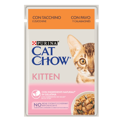 PURINA Cat Chow Kitten Turkey | Wet (Saqueta) | 26 Saquetas de 85 gramas - PetDoctors - Loja Online