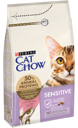 PURINA Cat Chow Sensitive Salmon | 1,5 kg - PetDoctors - Loja Online