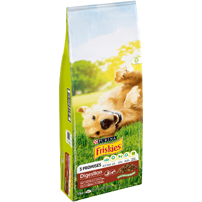 PURINA Friskies Cão Digestion | Borrego e Chicória | 3 kg | 18 kg - PetDoctors - Loja Online