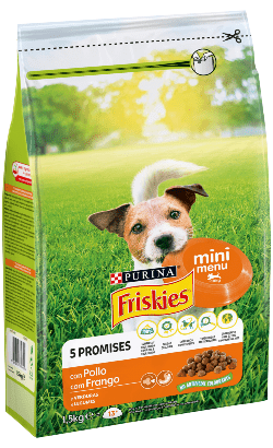 PURINA Friskies Cão Mini Menu | Frango e Vegetais | 1,5 kg - PetDoctors - Loja Online